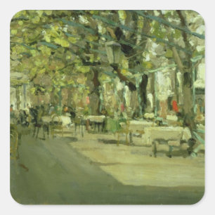 Sticker Carré Café à Yalta, 1905