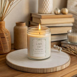 Sticker Carré Café Bébé Arc-en-ciel Rétro pour Baby Shower