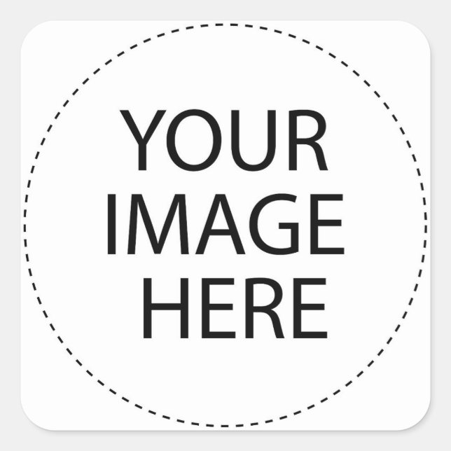 Sticker Carré Café modèle (Devant)