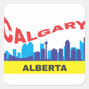 Sticker Carré Calgary