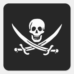 Sticker Carré Calico Jack