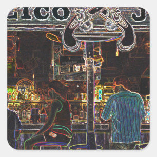 Sticker Carré Calico Jacks Grand Cayman