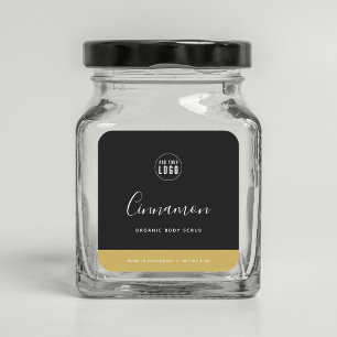 Sticker Carré Calligraphie Couleurs modifiables Contraste Étique