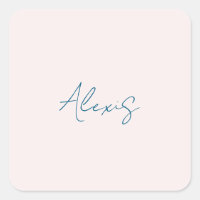 Calligraphie de nom Script Plain Simple Couleur Pa