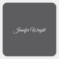 Calligraphie minimaliste plaine moderne gris