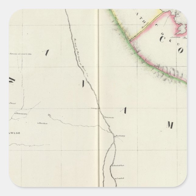 Sticker Carré Cambodge 105 (Devant)