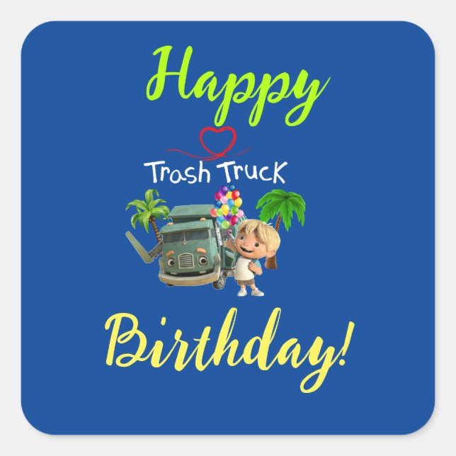 Sticker Carré Camion (Devant)