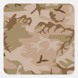 Sticker Carré Camouflage