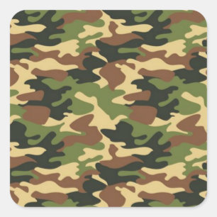 Sticker Carré camouflage