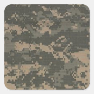 Sticker Carré Camouflage numérique ACU