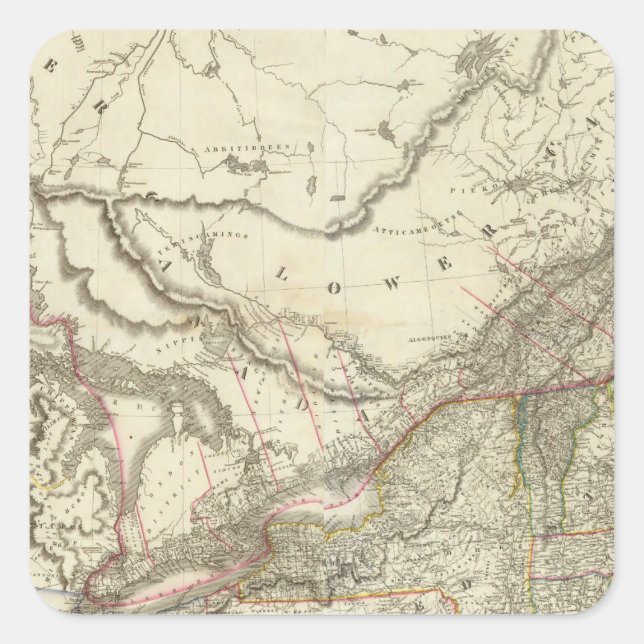 Sticker Carré Canada 11 (Devant)