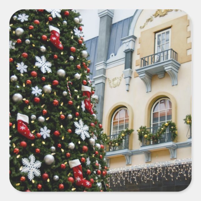 Sticker Carré Canada, Alberta, Edmonton. West Edmonton Mall. (Devant)