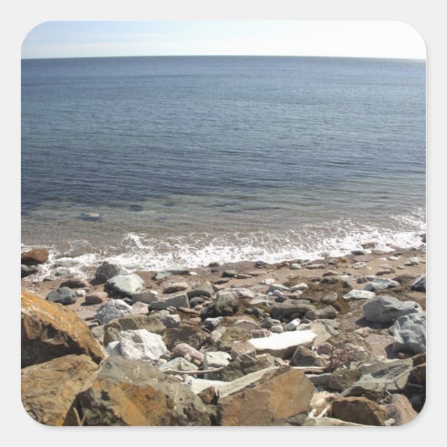 Sticker Carré Canada, Québec. VIA Rail Canada train (Devant)