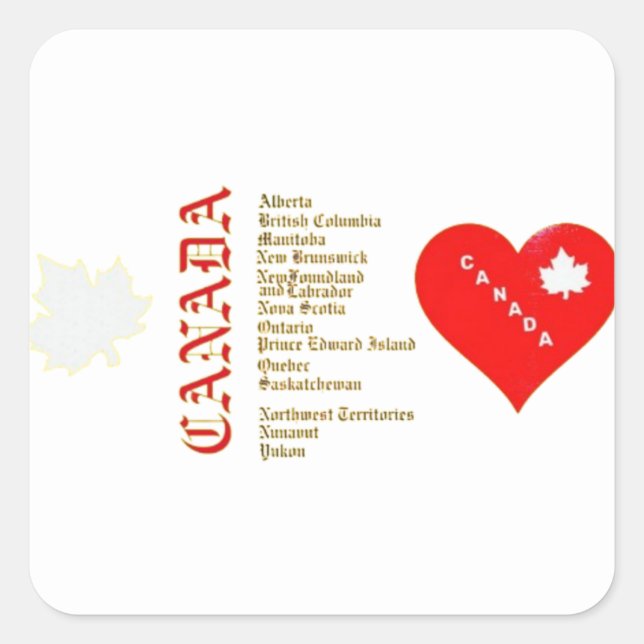 STICKER CARRÉ CANADAFIRST (Devant)