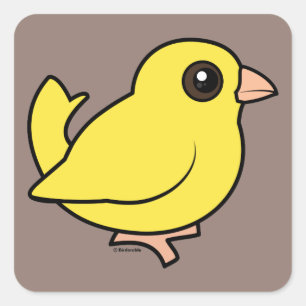 Sticker Carré Canari