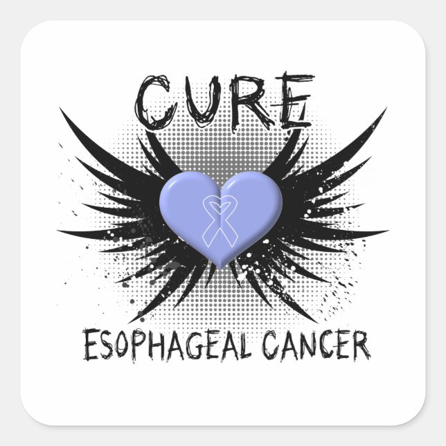 Sticker Carré Cancer de l'oesophage (Devant)