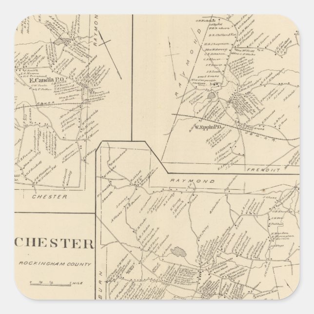 Sticker Carré Candia, Epping (Devant)