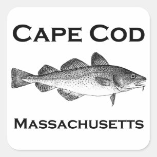 Sticker Carré Cape Cod vintage