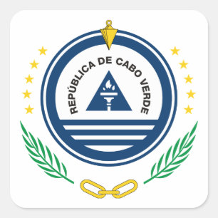 Sticker Carré cape verde emblème