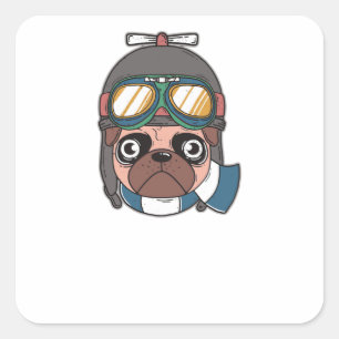 Sticker Carré Capitaine Carlin