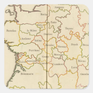 Sticker Carré Capitales de France