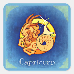 Sticker Carré Capricorne