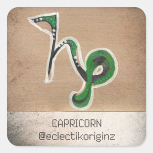 Sticker Carré Capricorne