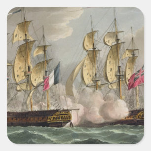 Sticker Carré Capture de L'Immortalite, 20 octobre 1798, à parti