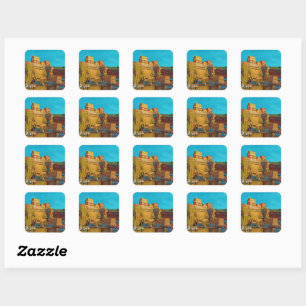 Sticker Carré Capture de macro de cartouche -