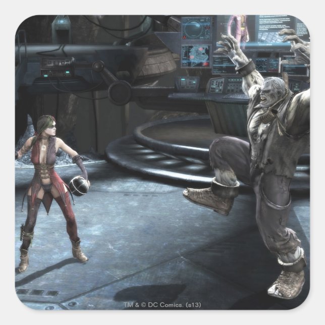 Sticker Carré Capture d'écran : Harley vs Grundy (Devant)