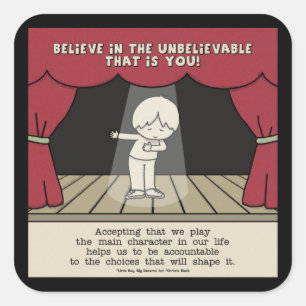 Sticker Carré Caractère principal