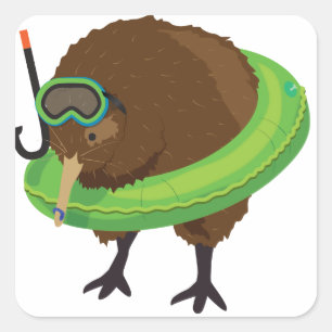 Sticker Carré Caractères du livre de Kiwi Simile