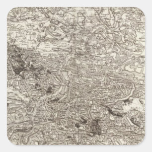 Sticker Carré Carcassonne