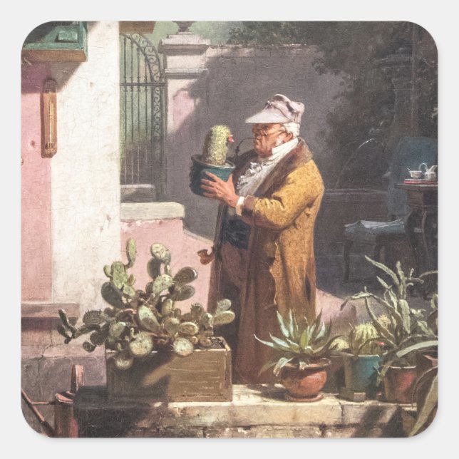 Sticker Carré Carl Spitzweig (Devant)