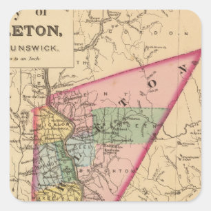 Sticker Carré Carleton Co., NB