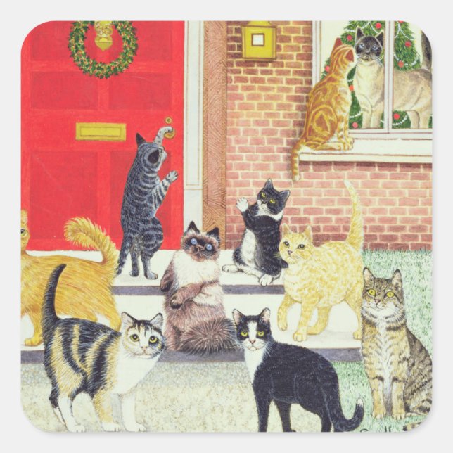 Sticker Carré Carols de Christmas (Devant)