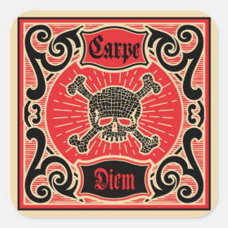 Sticker Carré Carpe Diem