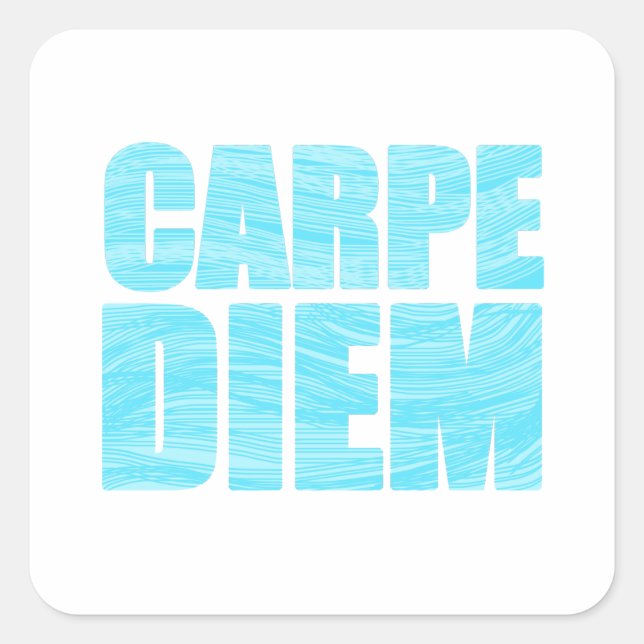 Sticker Carré Carpe Diem (Devant)