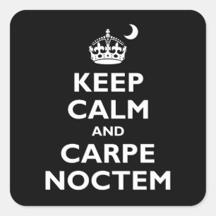 Sticker Carré Carpe Noctem !