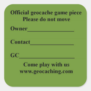 Sticker Carré Carré de cache