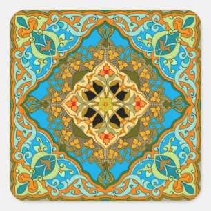 Sticker Carré Carrelage marocain