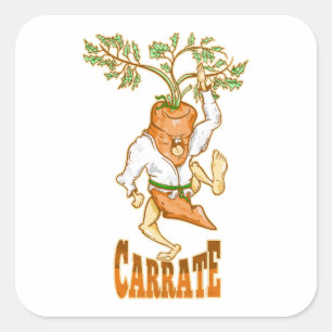 Sticker Carré Carrot Karate CARRATE