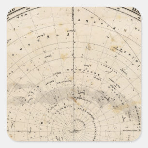 Sticker Carré Carte céleste