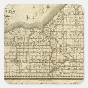 Sticker Carré Carte de la réservation occidentale