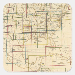 Sticker Carré Carte de l'index Explication des signaux utilisés