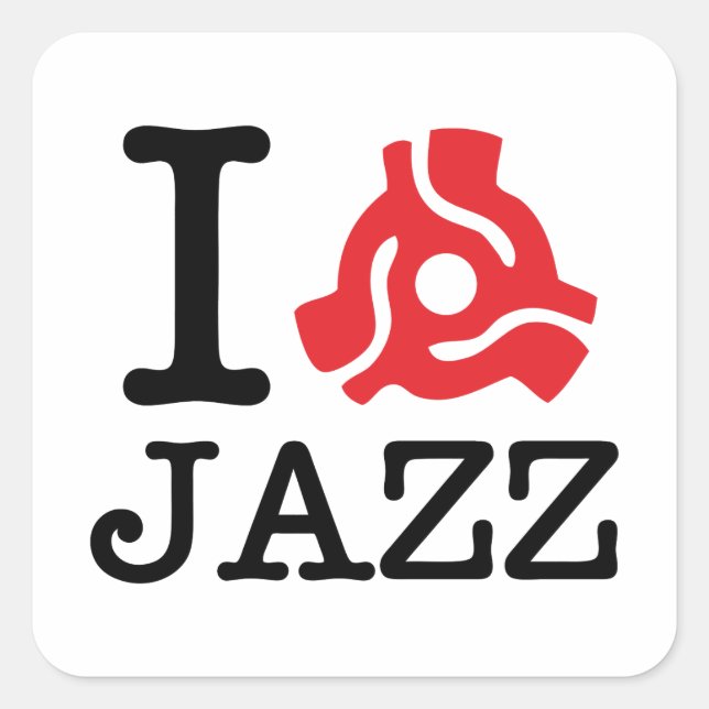 Sticker Carré Carte I 45 Jazz (Devant)