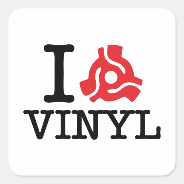 Sticker Carré Carte I 45 Vinyl (Devant)