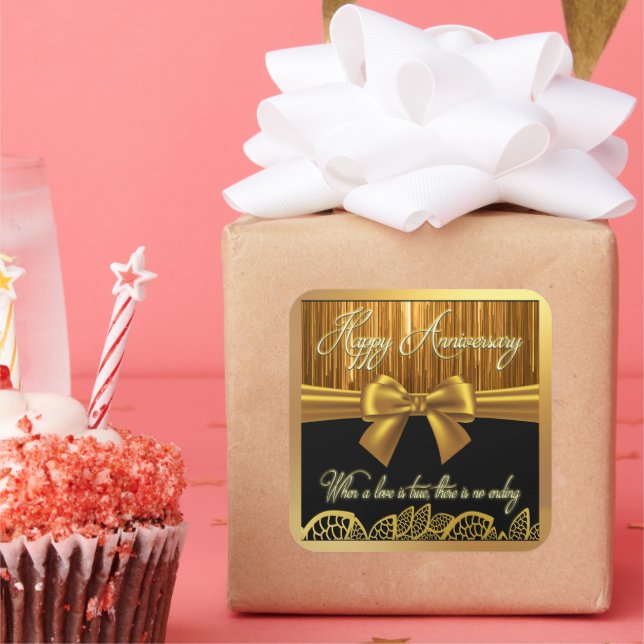 Sticker Carré Carte postale (Fête)