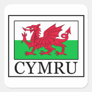 Sticker Carré Casquette Cymru