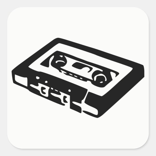 Sticker Carré Cassette audio (Devant)